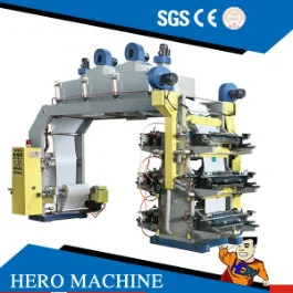 High Speed Multicolor Narrow Web Roll to Rollflexo Printing Machine for Paper, Film, Plastic Bag, Non Woven